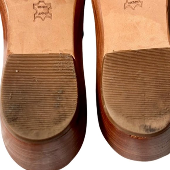 Jack Rogers Wedge Low Heel Sandals - Black Leather - 6M - Picture 11 of 11